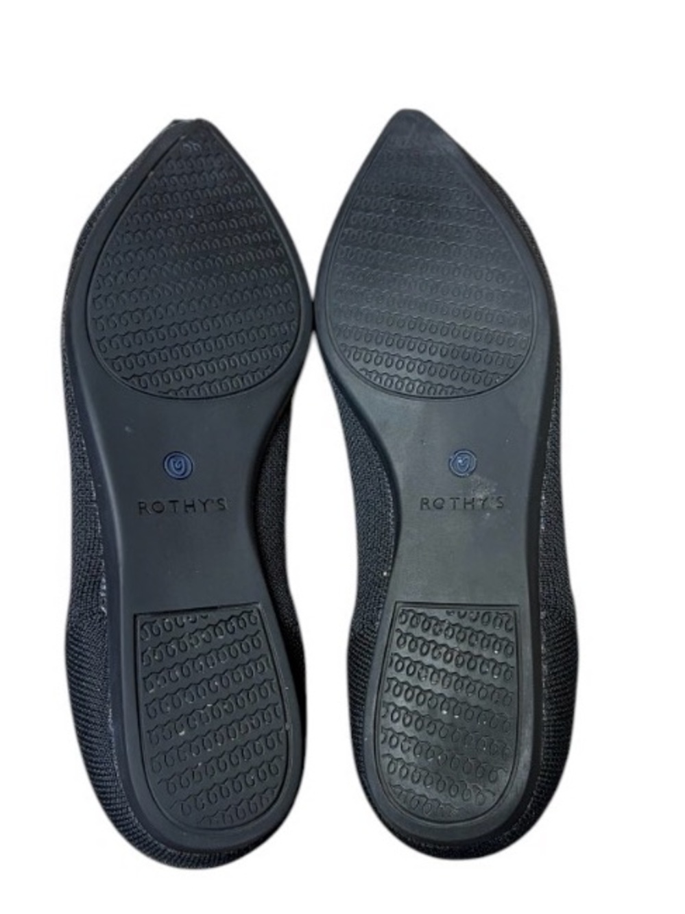 Rothy's The Point Ballet Flat Women's Size 9 Black Solid Knit Shoes Slip On - Picture 8 of 10